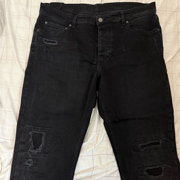 Ksubi Men's Black Distressed Relaxed Jeans - Picture 1 of 3